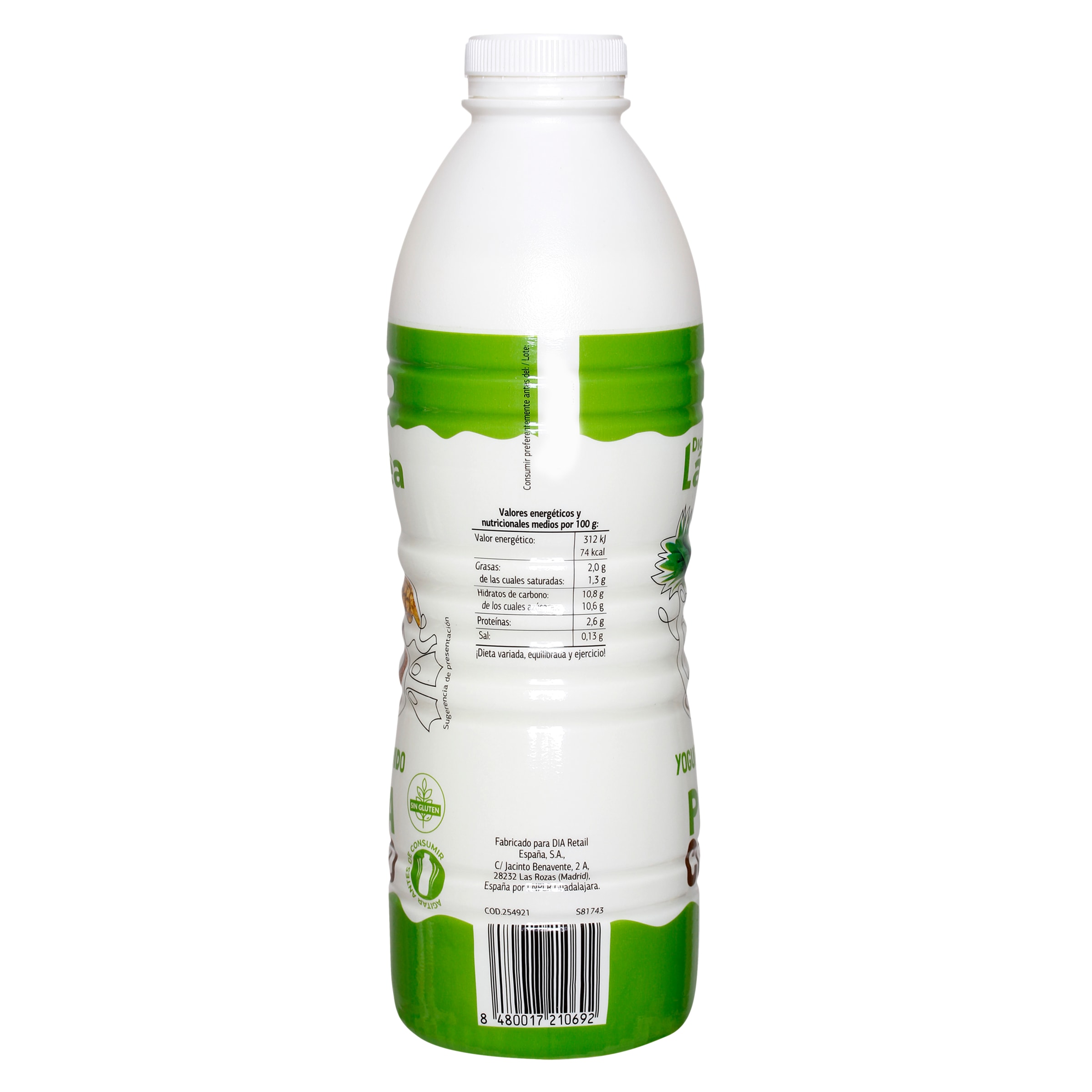 Yogur líquido sabor piña y coco Dia Láctea 1 Kg