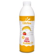 Yogur líquido sabor fresa y plátano Dia Láctea botella 1 Kg