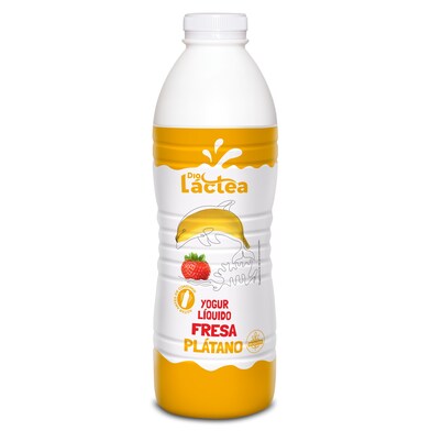 Yogur líquido sabor fresa y plátano Dia Láctea botella 1 Kg-0