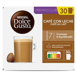 capsulas de cafe con leche dolce gusto 30 unidades
