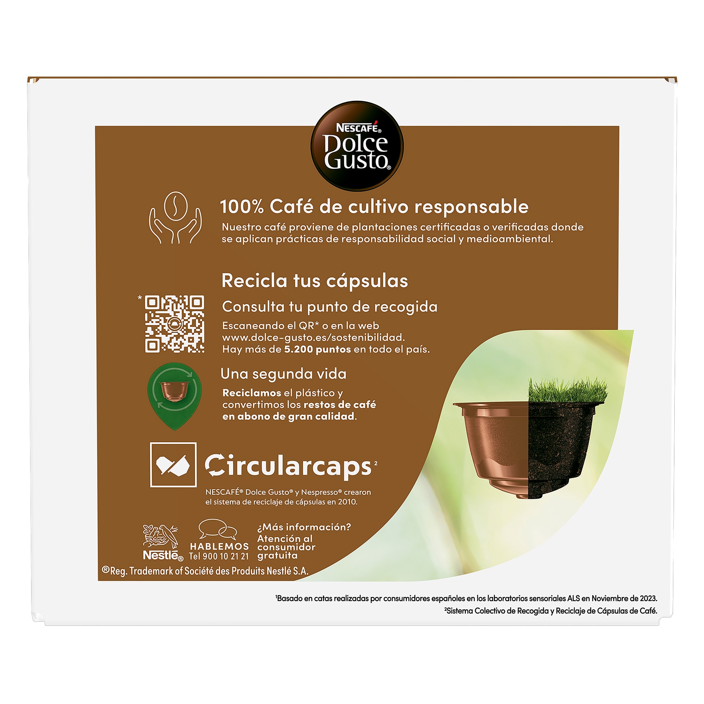 Cápsulas de café con leche Dolce Gusto 30 unidades