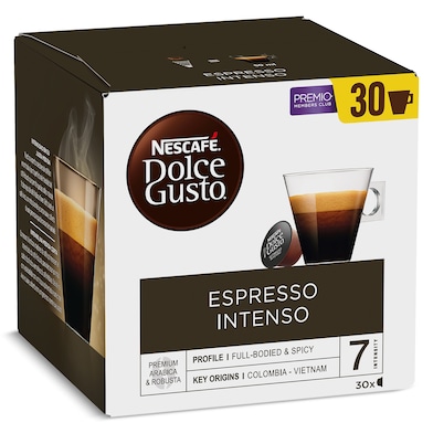 Café en cápsulas espresso intenso Nescafé Dolce Gusto caja 30 unidades-0