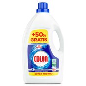 Detergente máquina líquido gel azul activo Colon botella 45 lavados