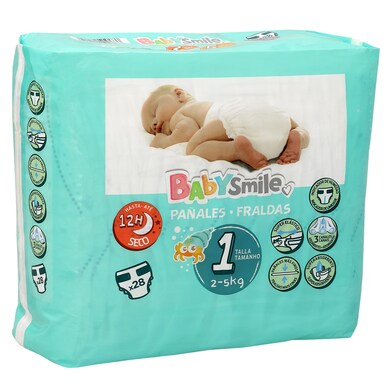 Pañales 2-5 kgs talla 1 Dia bolsa 28 unidades-0 Pañales 2-5 kgs talla 1 Dia bolsa 28 unidades-0