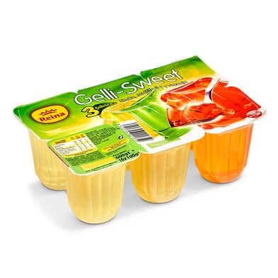 Gelatina de limón, multifrutas y naranja Reina pack 6 x 100 g-0