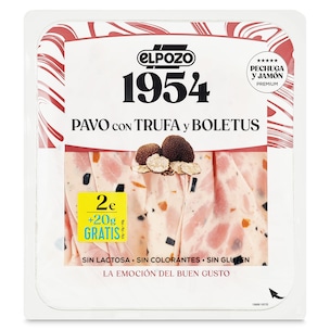 jamon de pavo con trufa y boletus 120 g