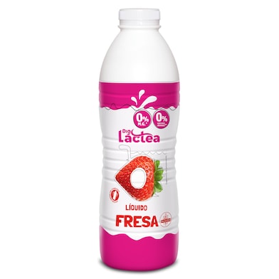 Yogur desnatado líquido sabor fresa Dia Láctea botella 1 kg-0