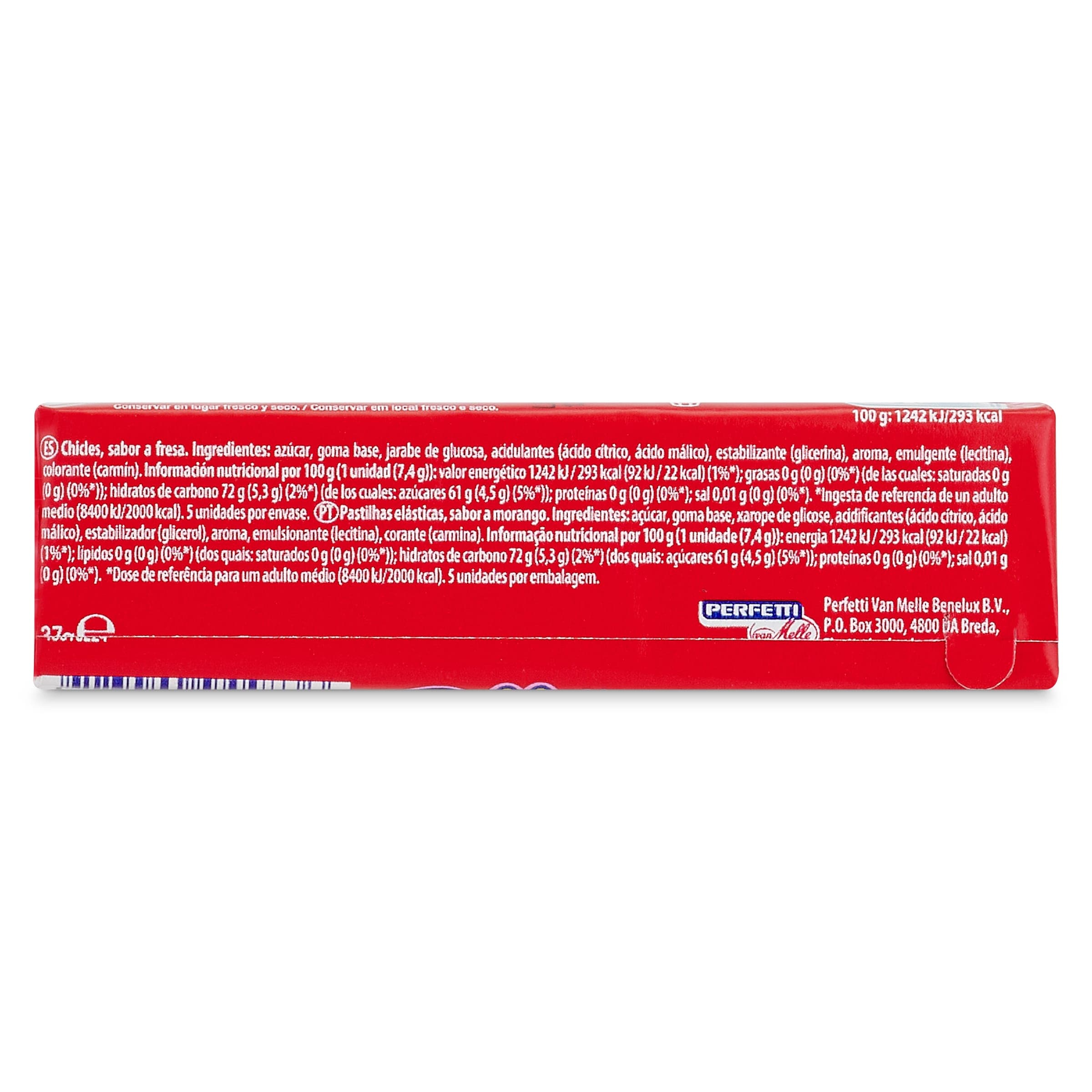 Chicles sabor fresa Bubbaloo 38 g