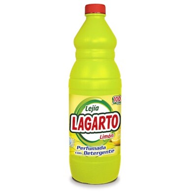 Lejía con detergente aroma limón Lagarto botella 1.5 L-0