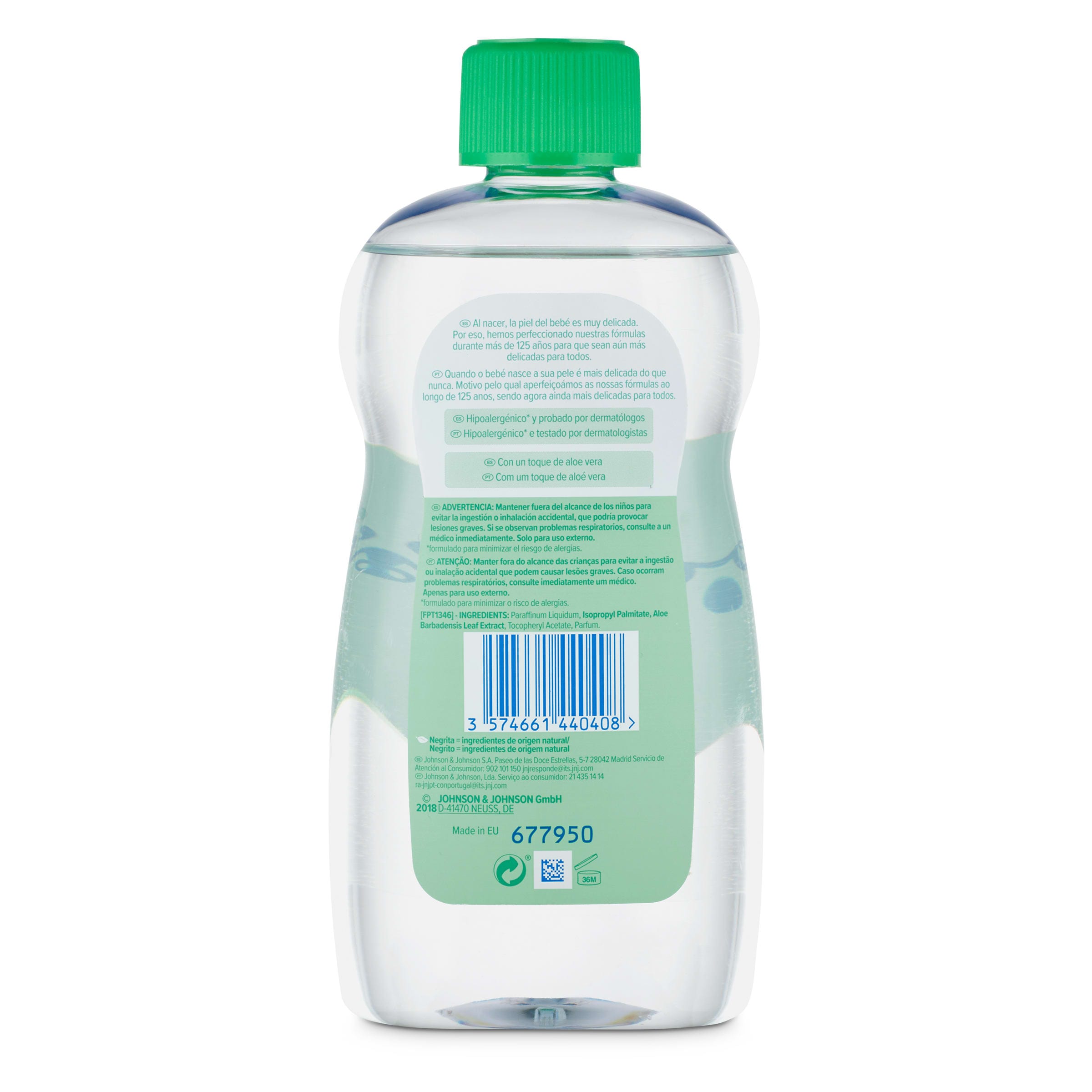 Aceite aloe vera Johnson's baby 500 ml
