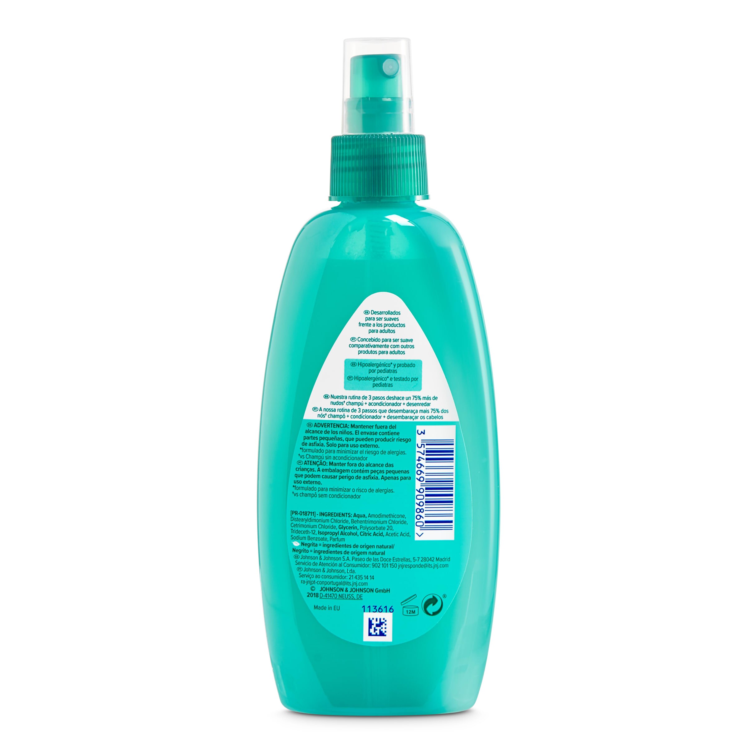 Acondicionador no más tirones Johnson's baby 200 ml