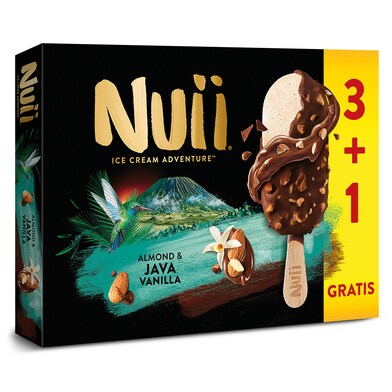 Helado bombón vainilla con almendras Nuii caja 268 g-0