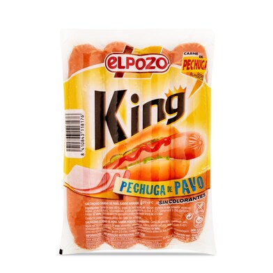 Salchichas de pavo ELPOZO KING BOLSA 330 GR-1 Salchichas de pavo ELPOZO KING BOLSA 330 GR-1