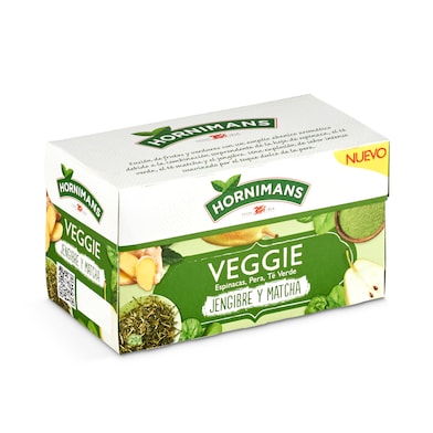 Infusión veggie jengibre y matcha Hornimans caja 20 unidades-0