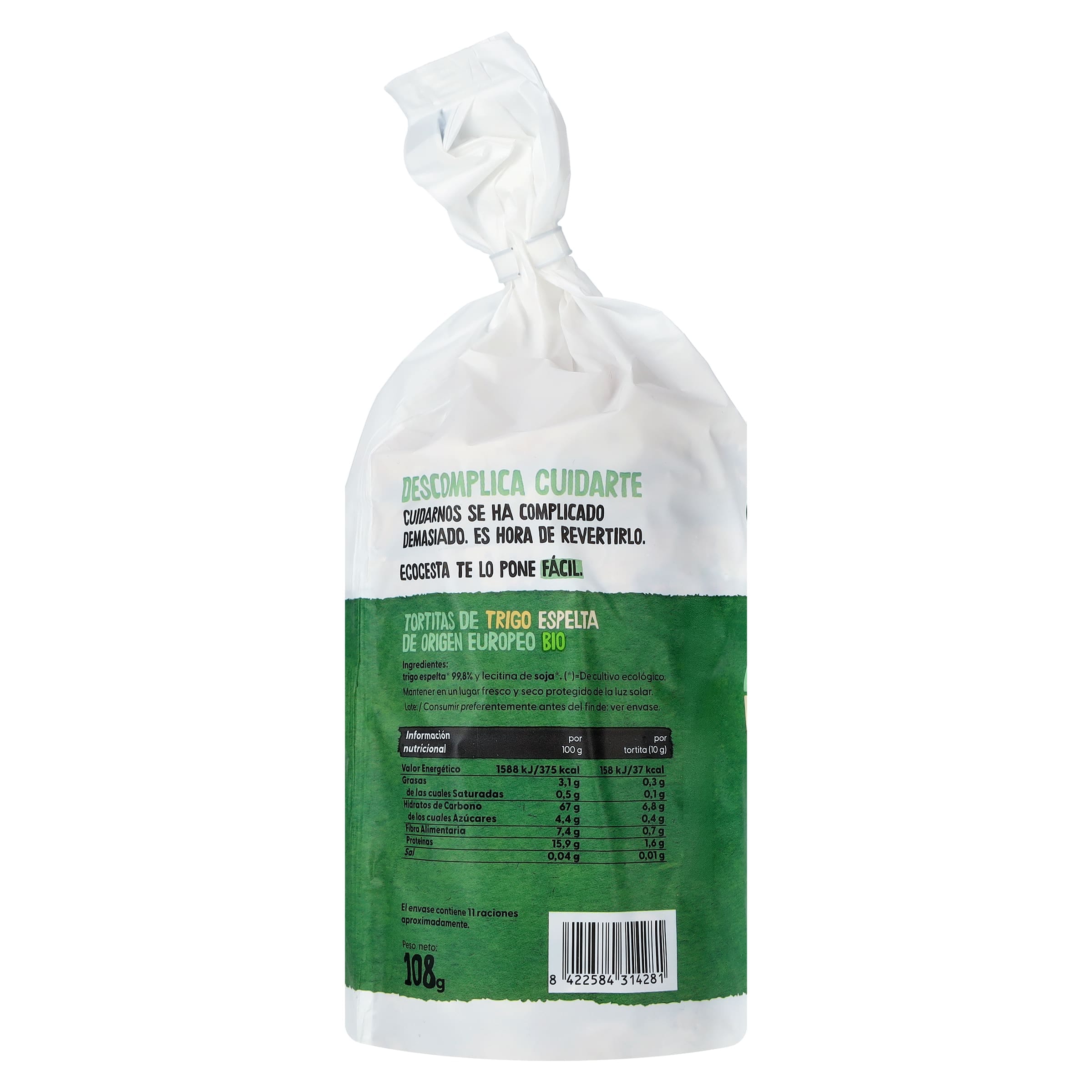 Tortitas de espelta bio Ecocesta 108 g
