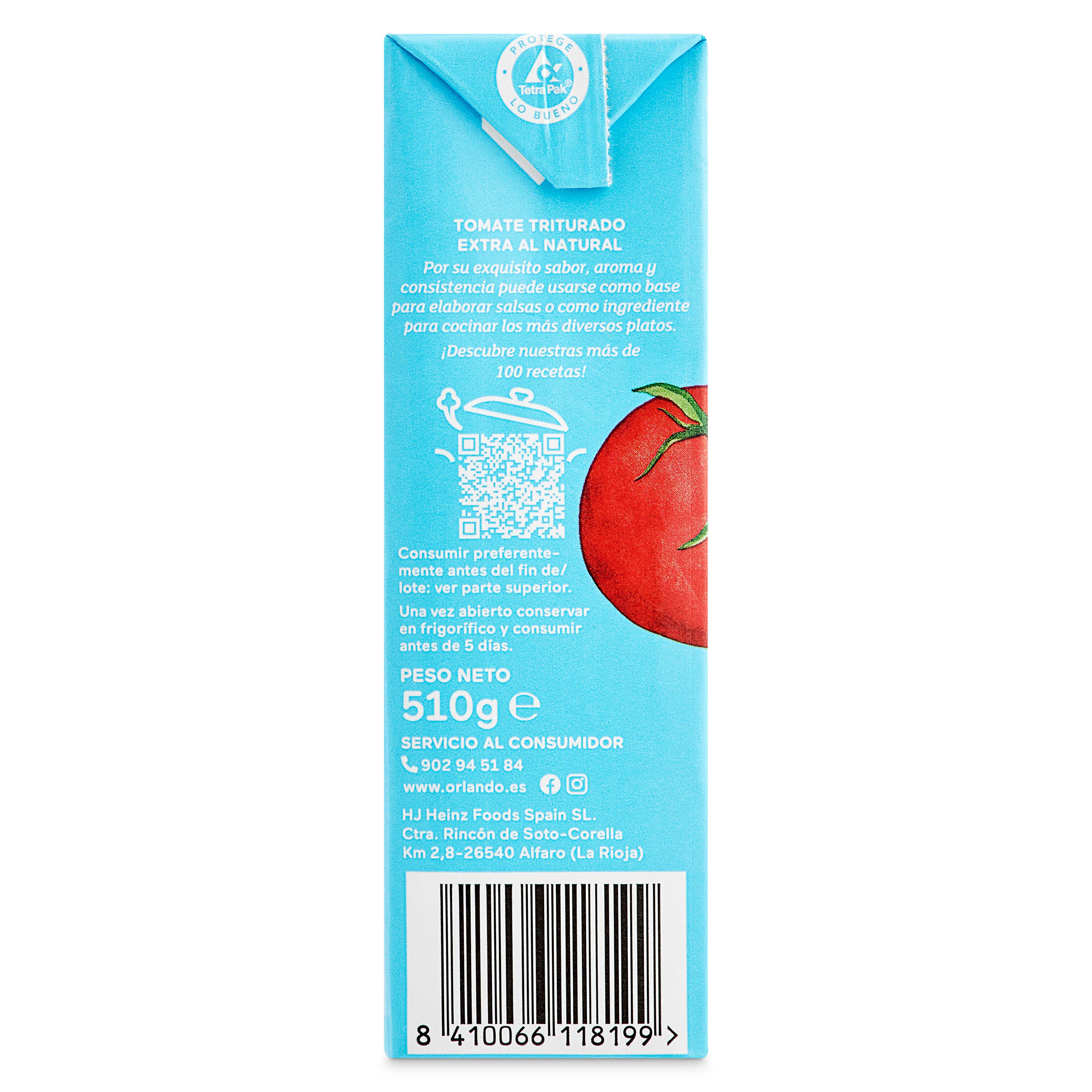 Tomate triturado Orlando 510 g