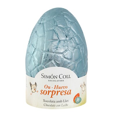Huevo sorpresa de chocolate Simon coll 120 g-0 Huevo sorpresa de chocolate Simon coll 120 g-0