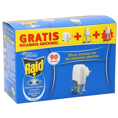 Insecticida eléctrico antimosquitos Raid 1 unidad-0 Insecticida eléctrico antimosquitos Raid 1 unidad-0