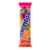 Roll frutas pack caramelos masticables sabor frutas paquete Mentos bolsa 2 x 38 g