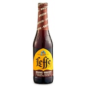 Cerveza brune Leffe botella 33 cl