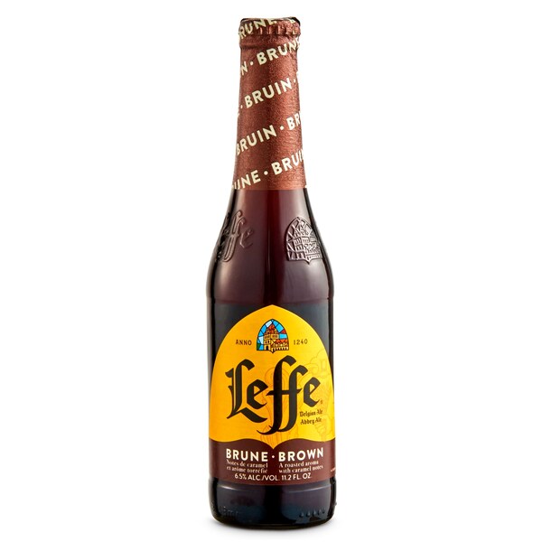 Cerveza Brune Leffe Botella 330 Ml.