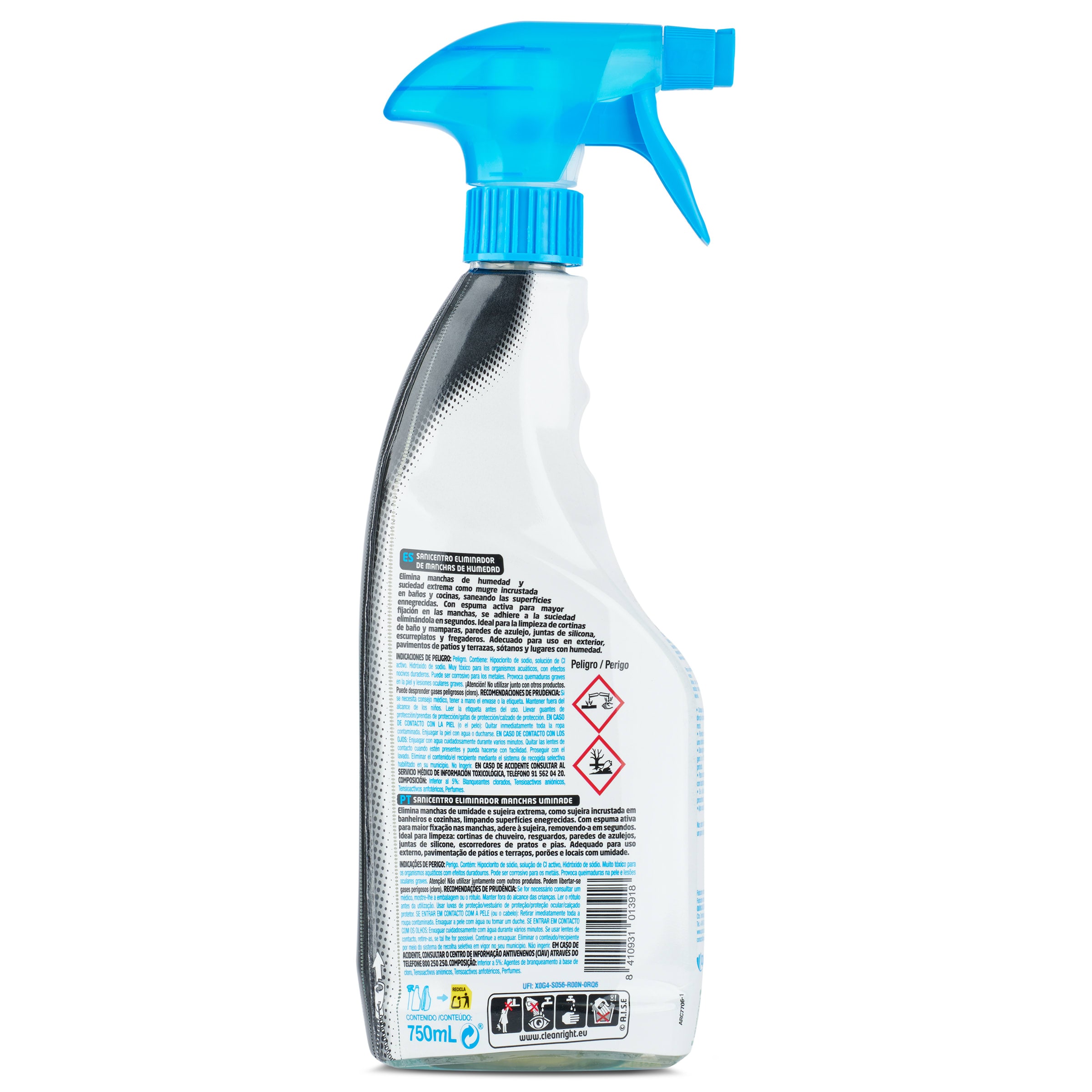 Limpiador antimoho y manchas de humedad Sanicentro 750 ml