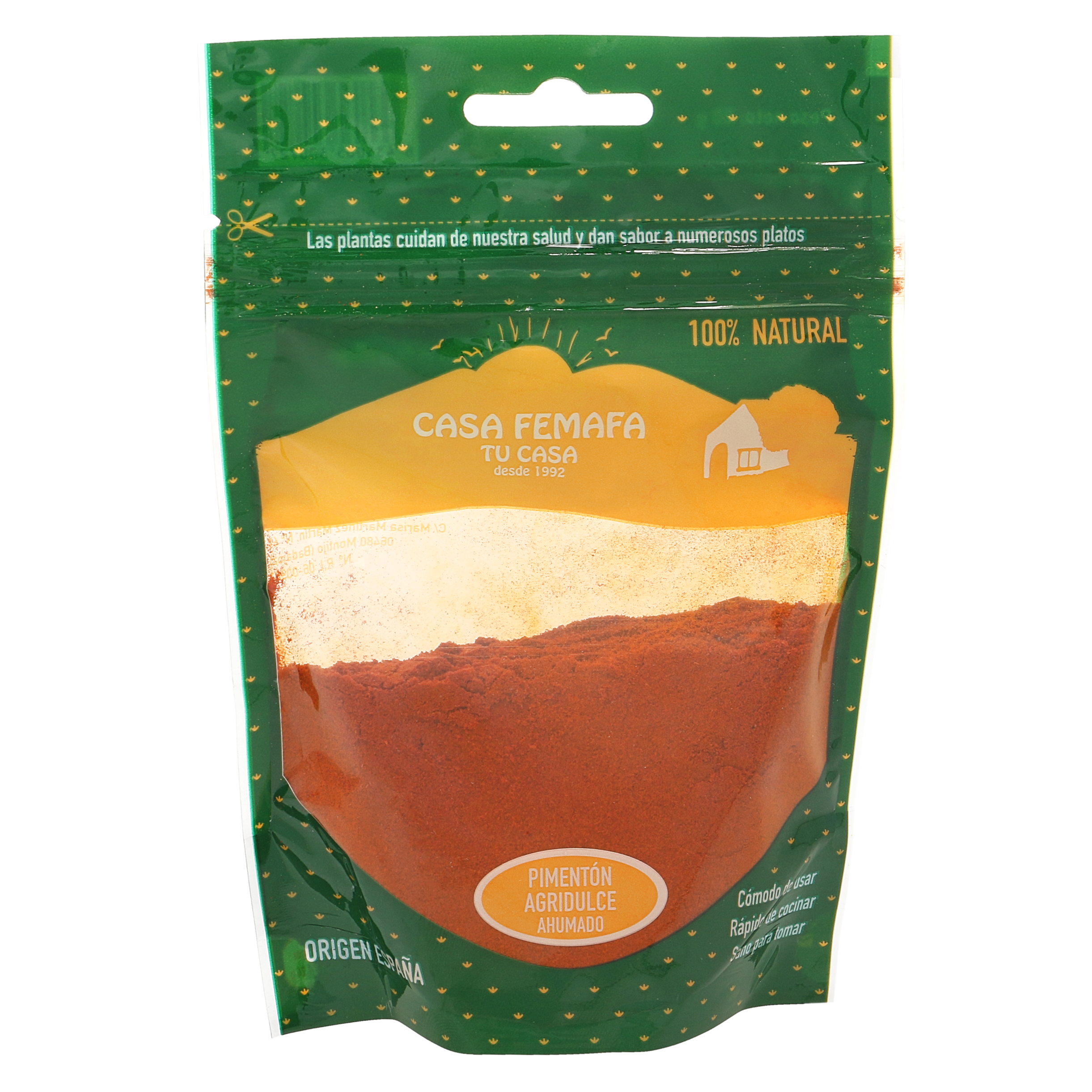 Pimentón agridulce ahumado bolsa 50 g-0 Pimentón agridulce ahumado bolsa 50 g-0