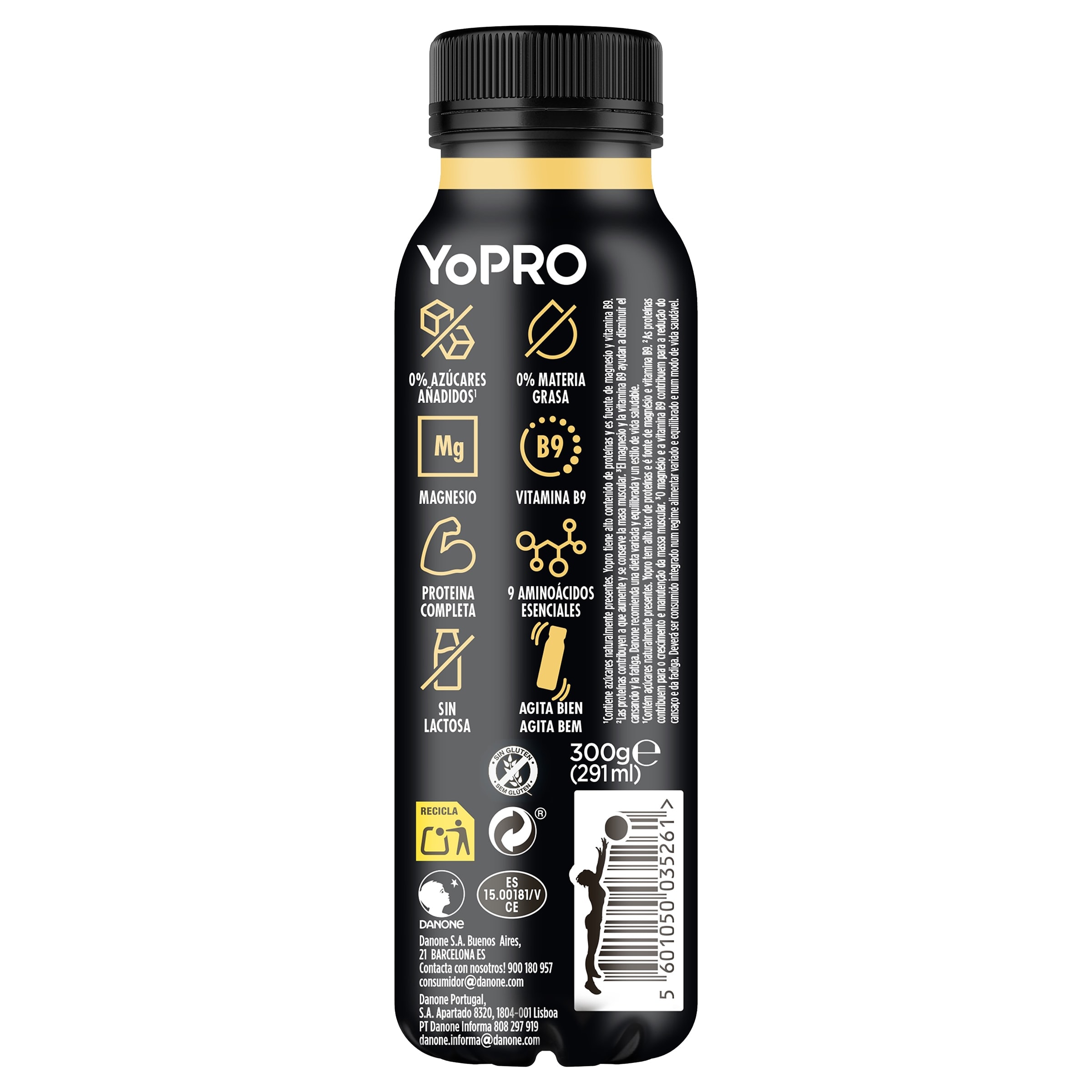 Bebida con proteínas sabor vainilla Yopro 300 g