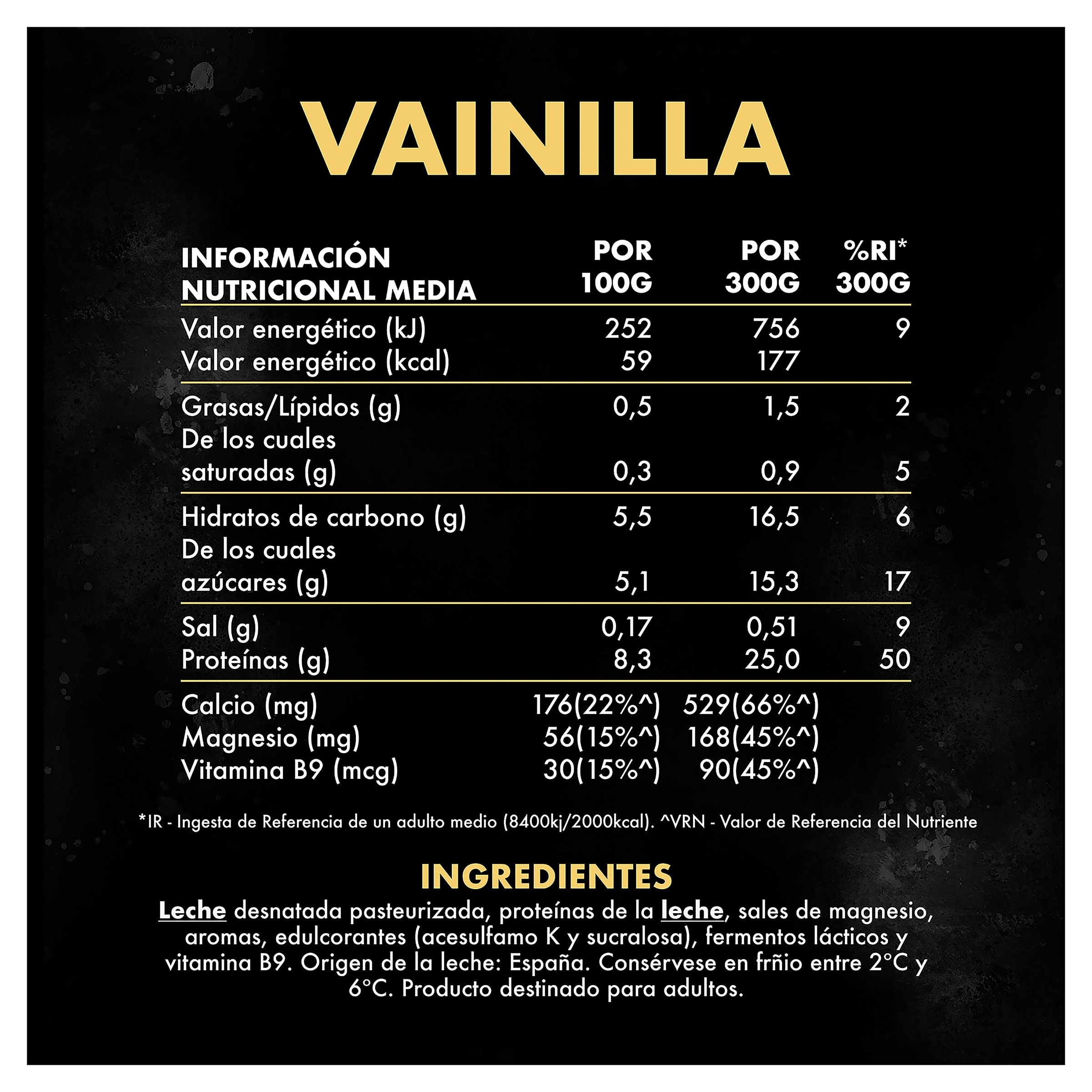 Bebida con proteínas sabor vainilla Yopro 300 g