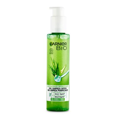 Gel limpiador detox refrescante lemongrass piel normal Garnier 150 ml-0