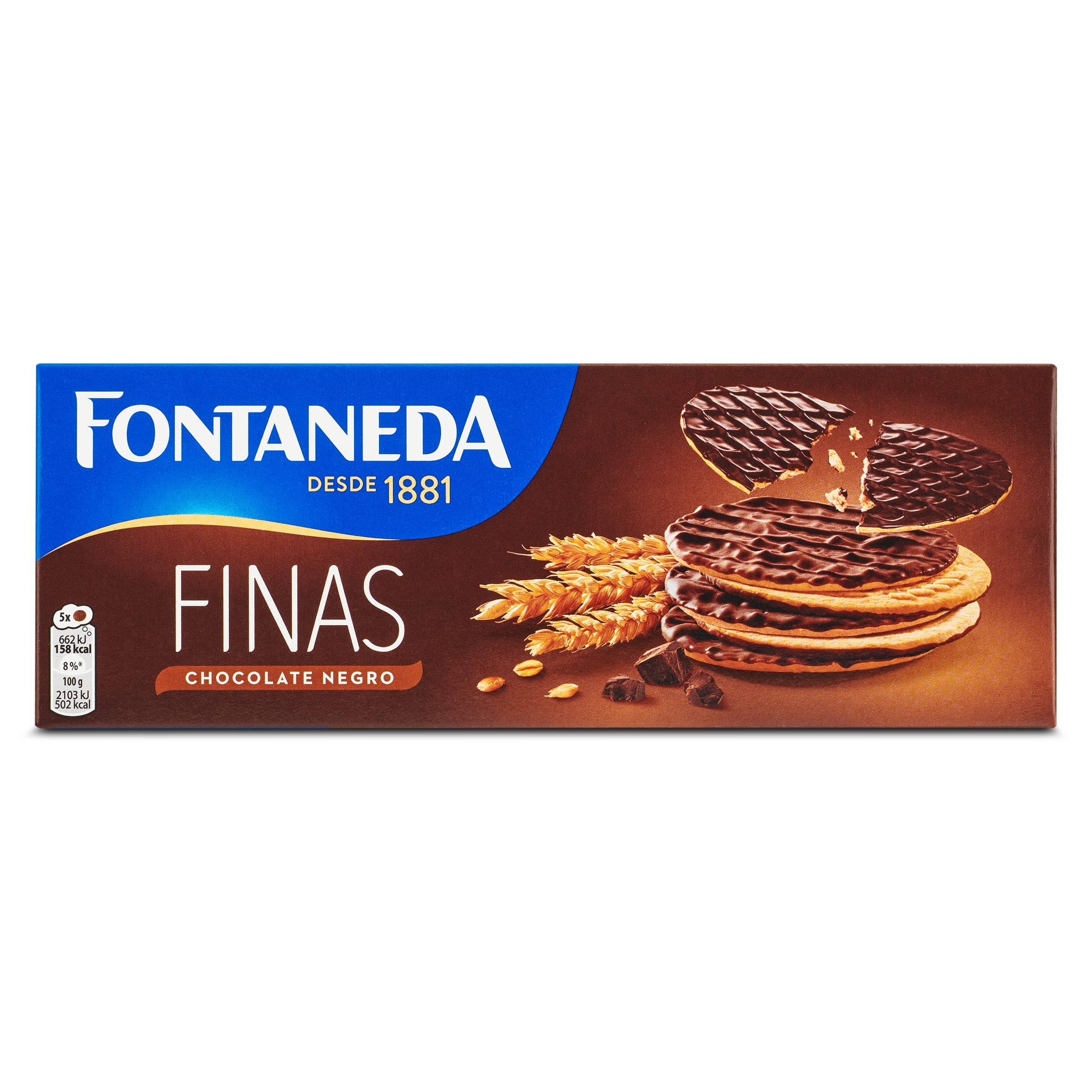 Galletas digestive finas con chocolate negro Fontaneda 170 g