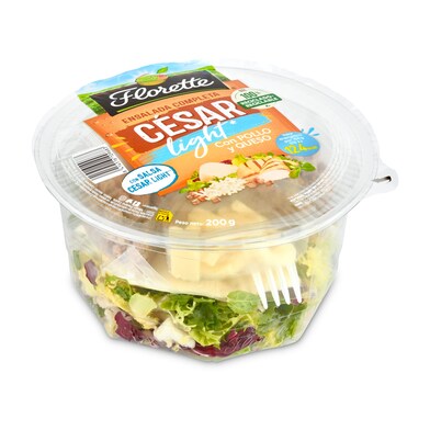 Ensalada cesar light con pollo y queso Florette bandeja 205 g-0