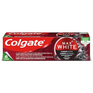 Pasta dentífrica carbón activado Colgate Max White tubo 75 ml-0