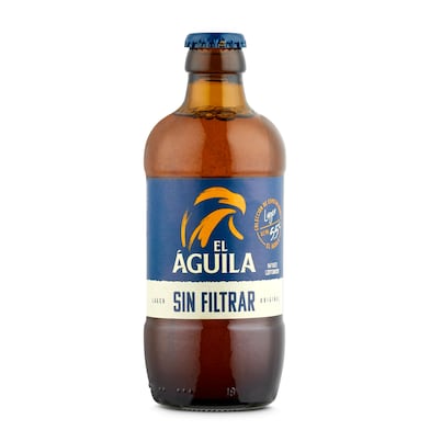 Cerveza lager sin filtrar El aguila botella 33 cl-0