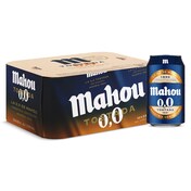 Cerveza tostada 0,0% alcohol Mahou lata 12 x 33 cl