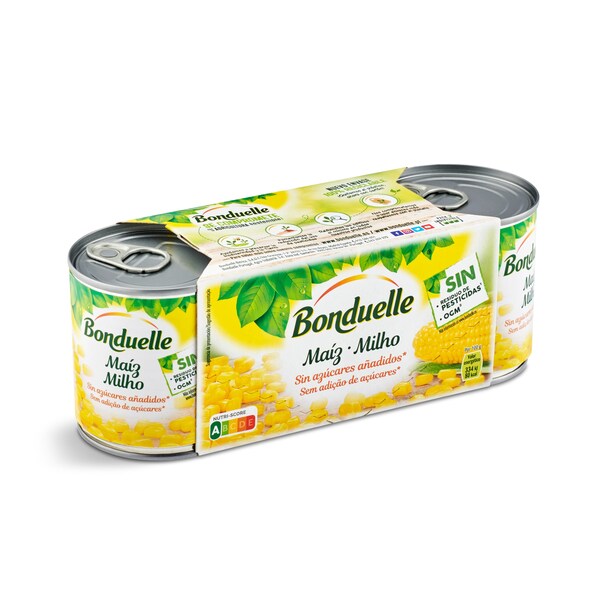 Maíz Dulce Bonduelle Lata 3 X 140 Gr.
