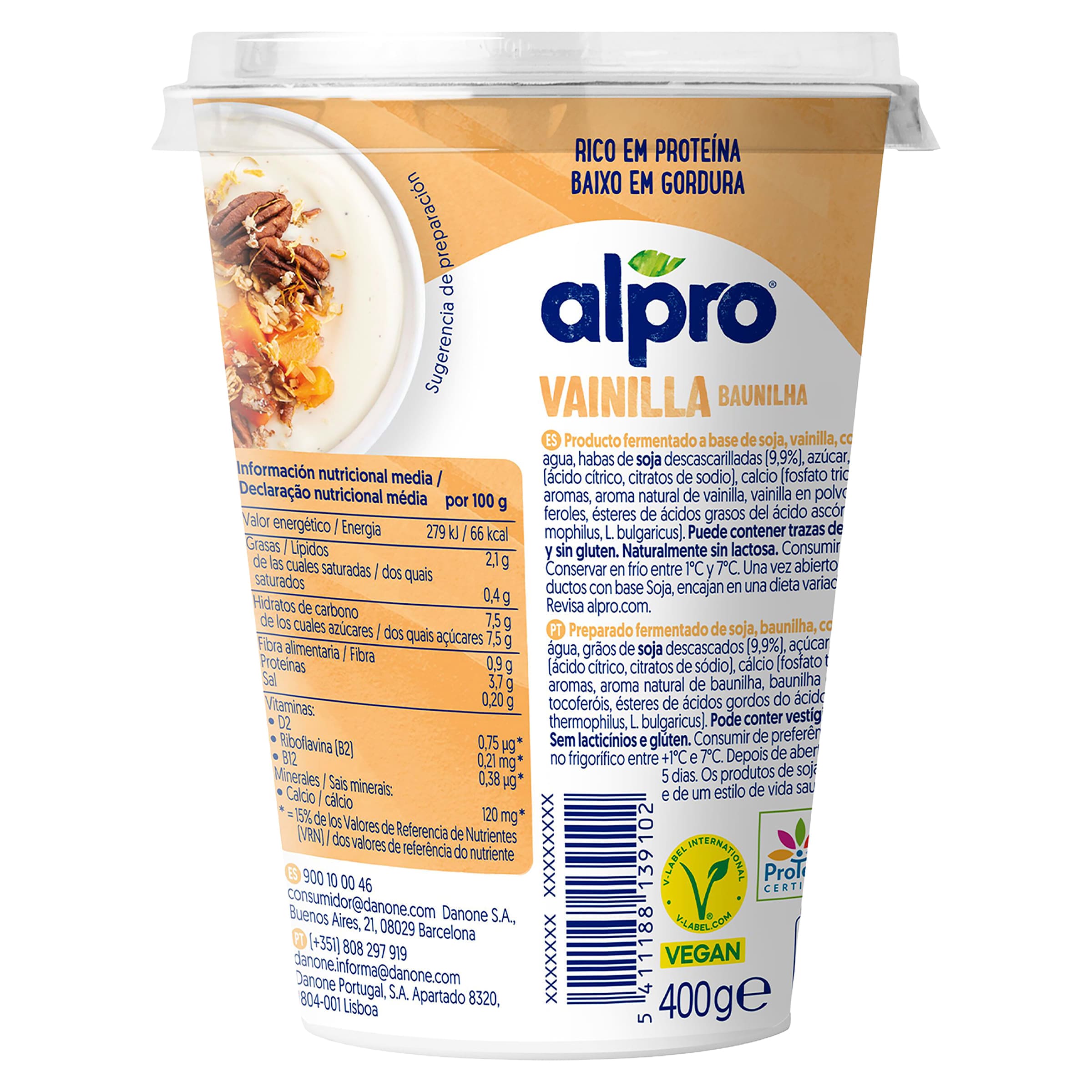 Postre de soja sabor vainilla Alpro 400 g
