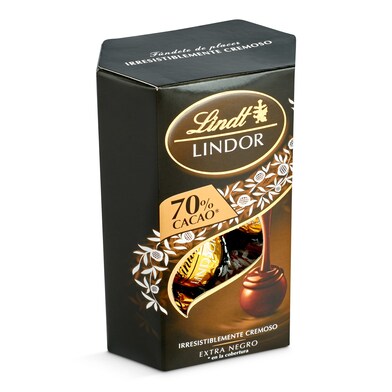 Bombones de chocolate negro Lindt Lindor caja 75 g-0 Bombones de chocolate negro Lindt Lindor caja 75 g-0