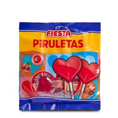 Piruletas corazón Fiesta bolsa 91 g-0