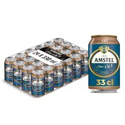 Cerveza tostada 0,0% alcohol Amstel pack 24 x 33 cl