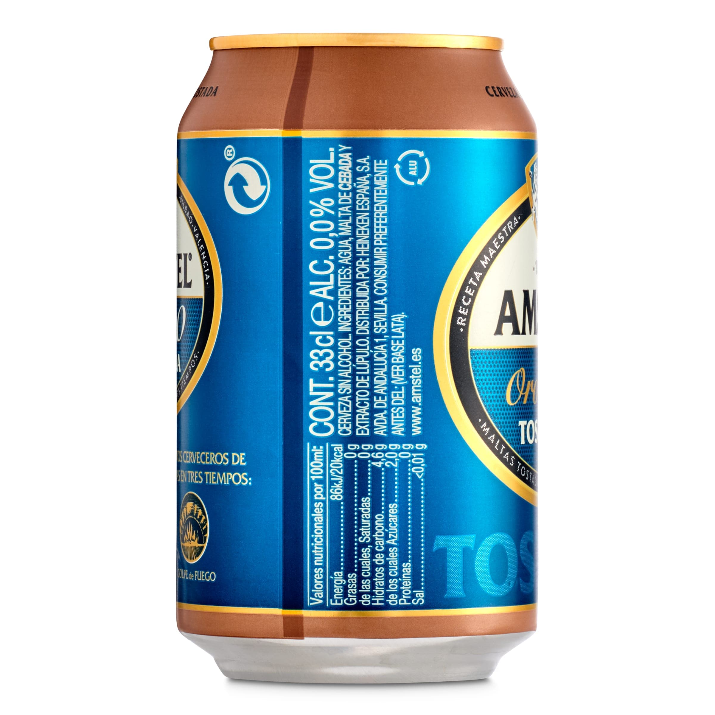 Cerveza tostada 0,0% alcohol Amstel pack 24 x 33 cl