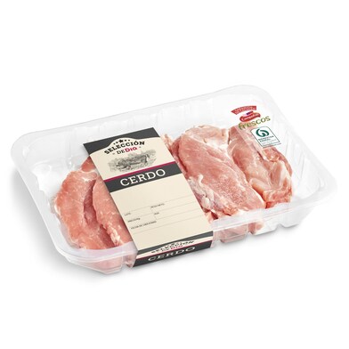 Filetes de cabeza de lomo de cerdo Selección de Dia bandeja 500 g aprox.-0 Filetes de cabeza de lomo de cerdo Selección de Dia bandeja 500 g aprox.-0