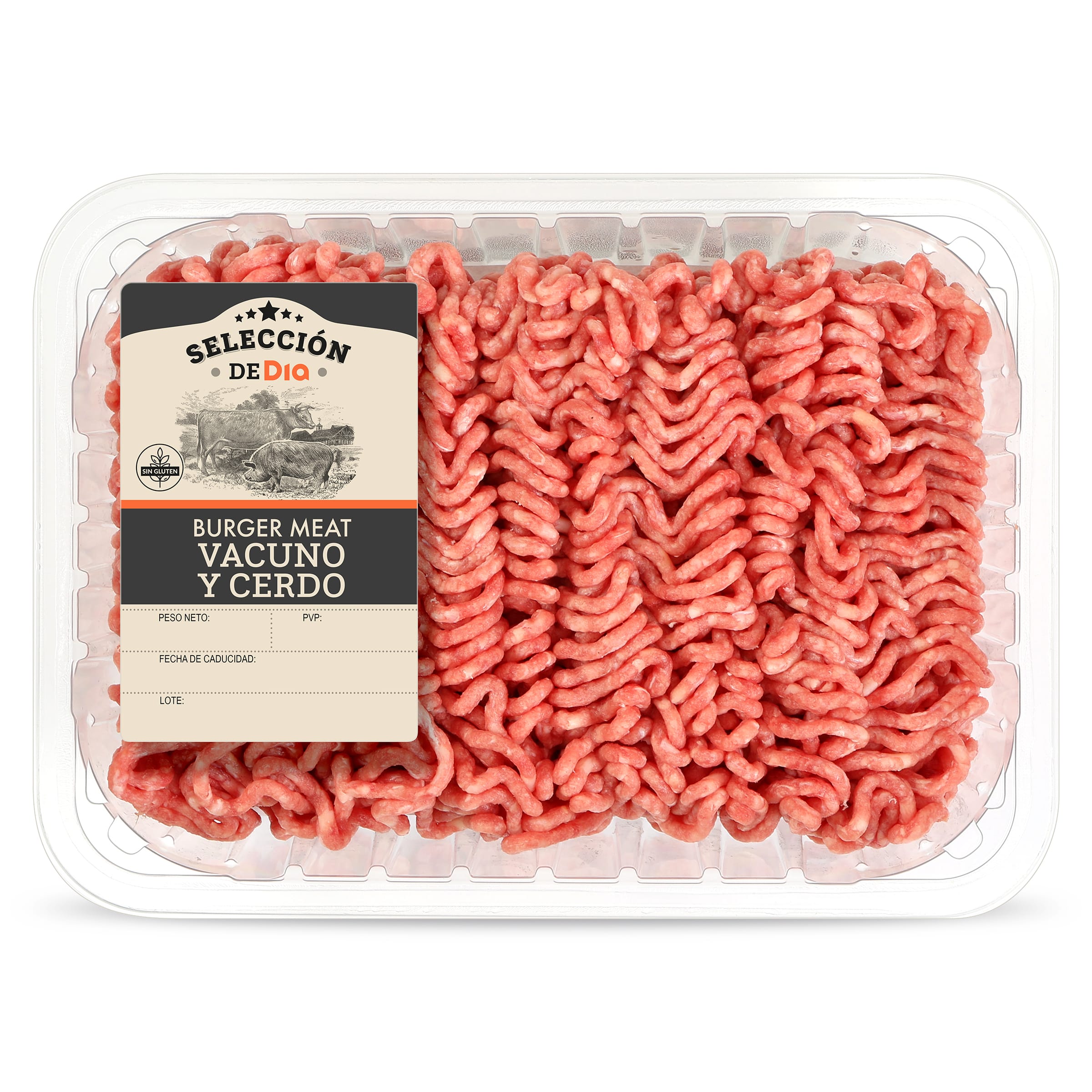 Carne picada de vacuno y cerdo Selección de Dia 900 g