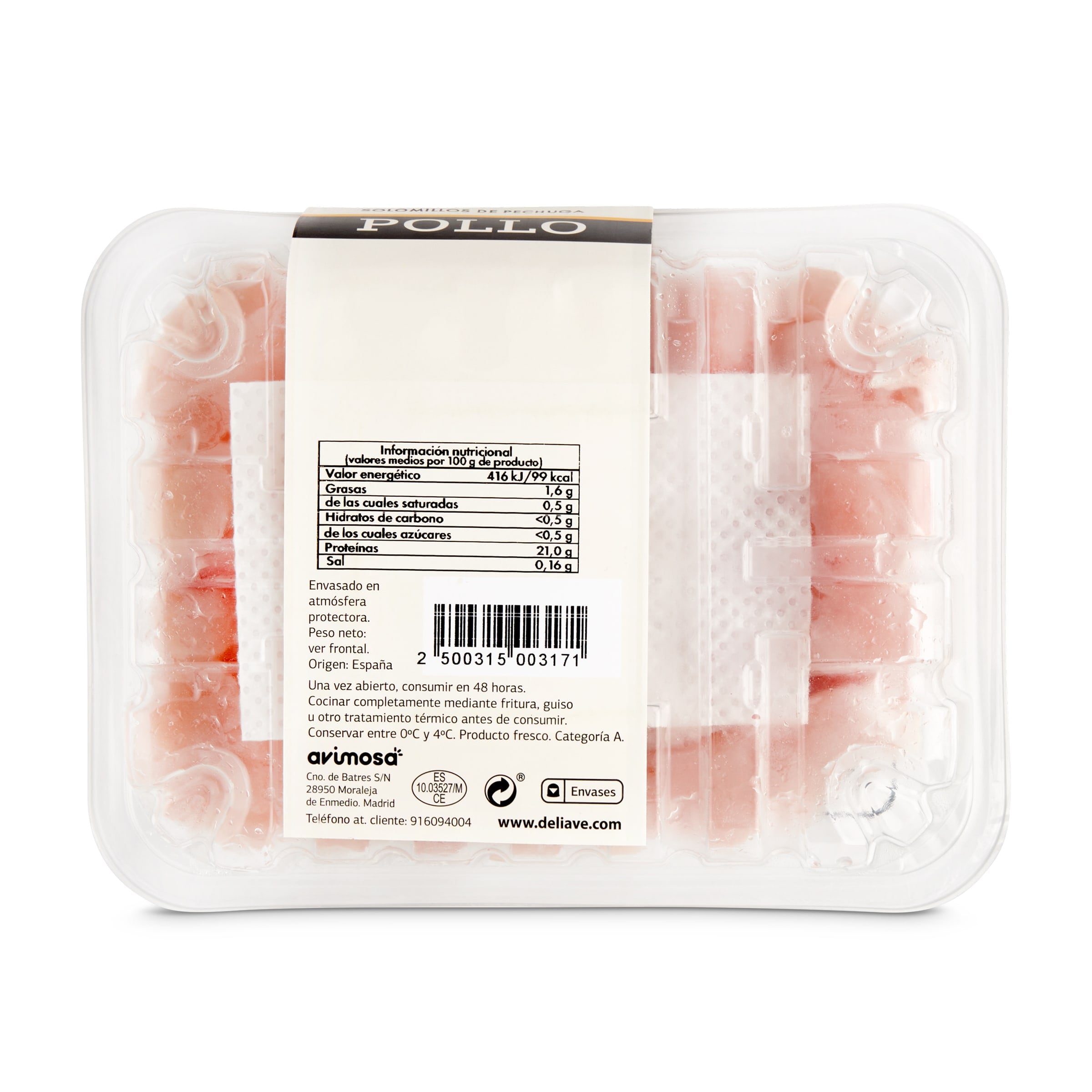 Solomillos de pollo Selección de Dia 500 g aprox.