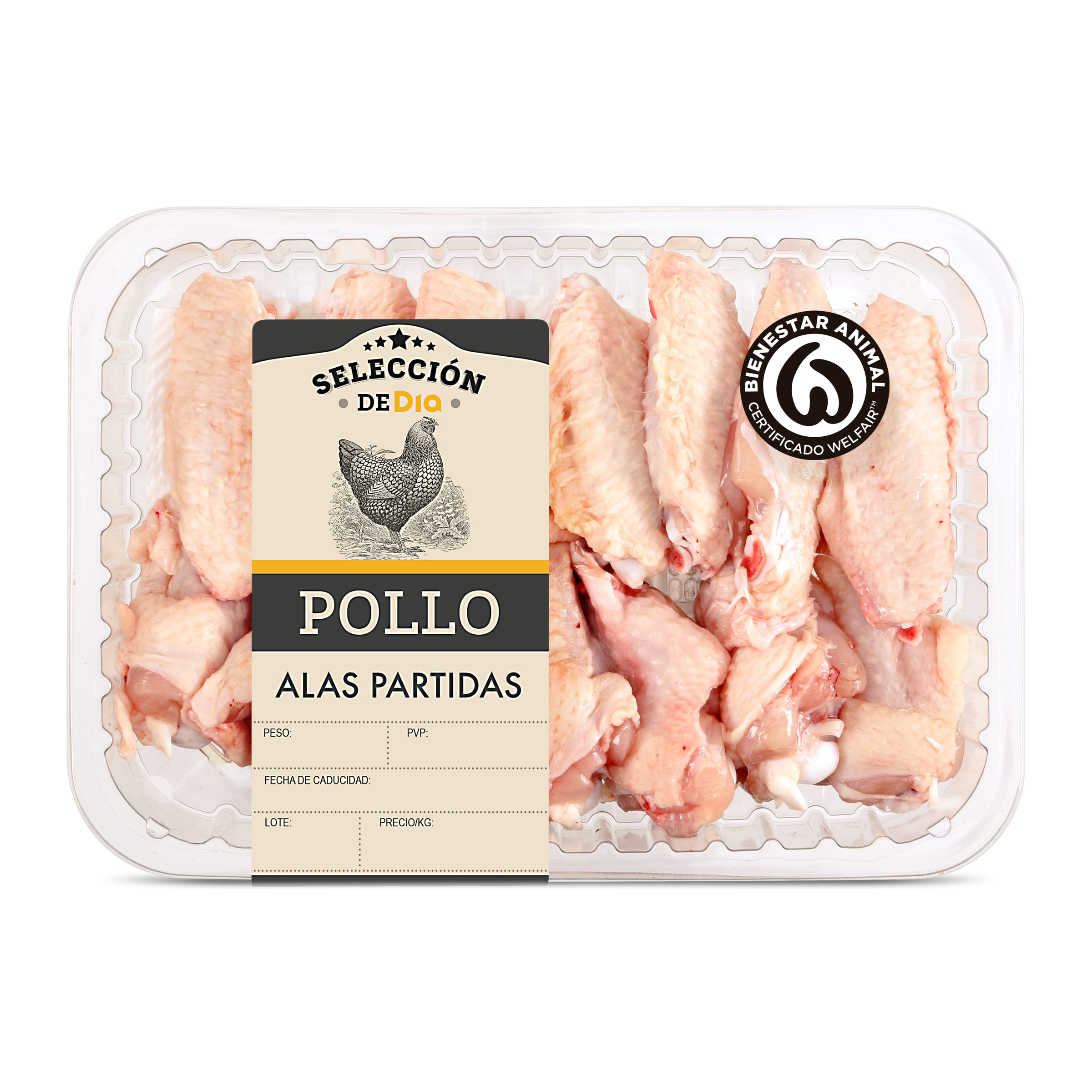 Alas de pollo partidas Selección de Dia 700 g aprox.