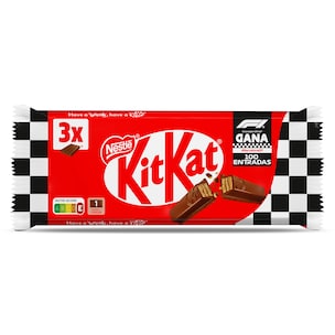 barritas de galleta recubiertas de chocolate 3 x 41 g