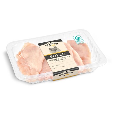 Filetes de pechuga de pollo corte extrafino Selección de Dia bandeja 480 g aprox.-0