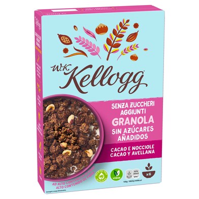 Cereales wk granola con cacao y avellanas Wk kellogg caja 300 g-0 Cereales wk granola con cacao y avellanas Wk kellogg caja 300 g-0