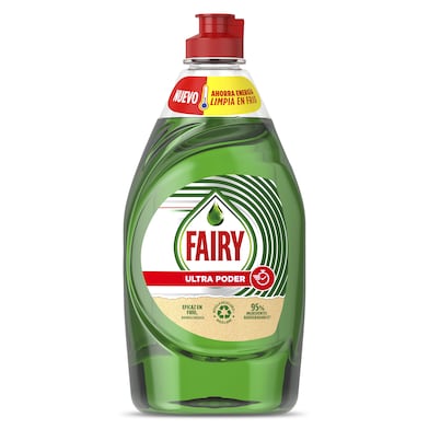 Lavavajillas mano ultra poder Fairy botella 450 ml-0