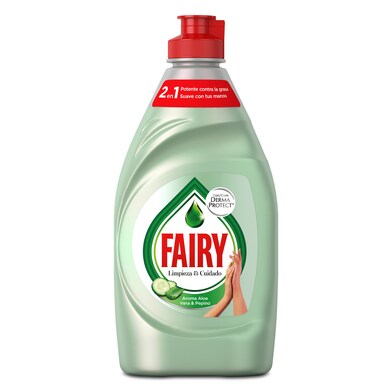 Lavavajillas mano limpieza y cuidado aloe vera Fairy botella 340 ml-0 Lavavajillas mano limpieza y cuidado aloe vera Fairy botella 340 ml-0